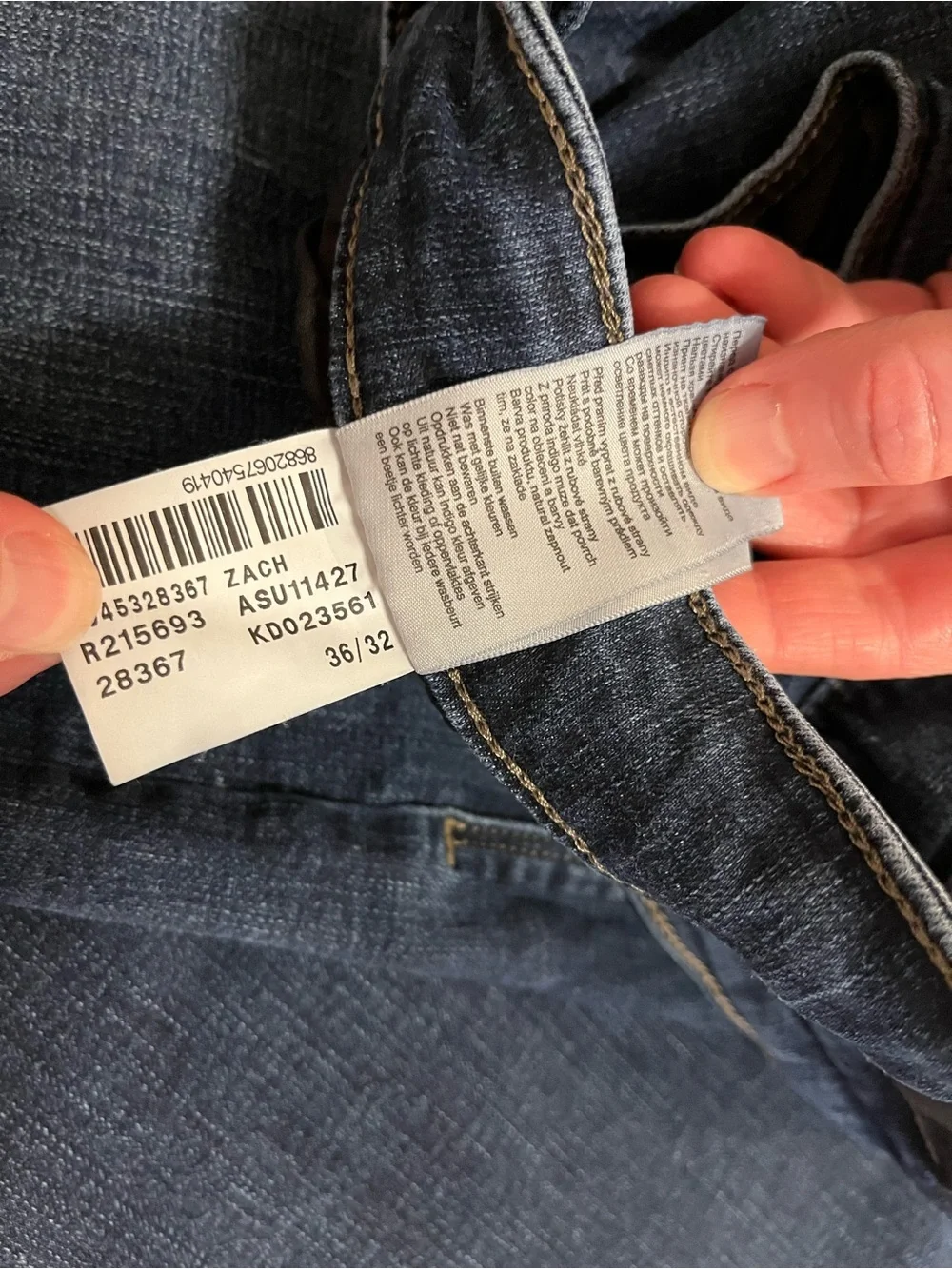 Mavi 36x29 Men's Dark Indigo Straight Jeans